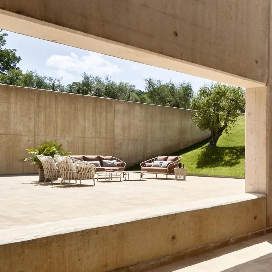 Fotel ogrodowy z aluminium Made in Italy - Emmacross by Varaschin Viadurini