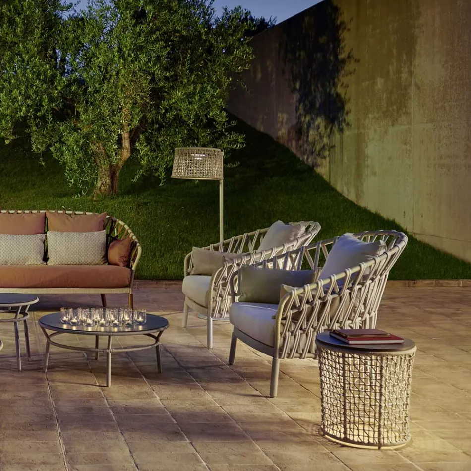 Fotel ogrodowy z aluminium Made in Italy - Emmacross by Varaschin Viadurini