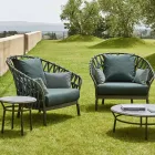 Fotel ogrodowy z aluminium Made in Italy - Emmacross by Varaschin Viadurini