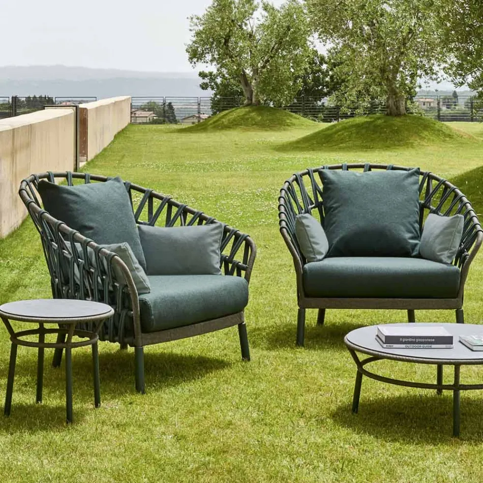 Fotel ogrodowy z aluminium Made in Italy - Emmacross by Varaschin Viadurini