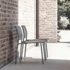 Fotel ogrodowy z malowanego metalu Made in Italy 2 sztuki - Synergy Viadurini