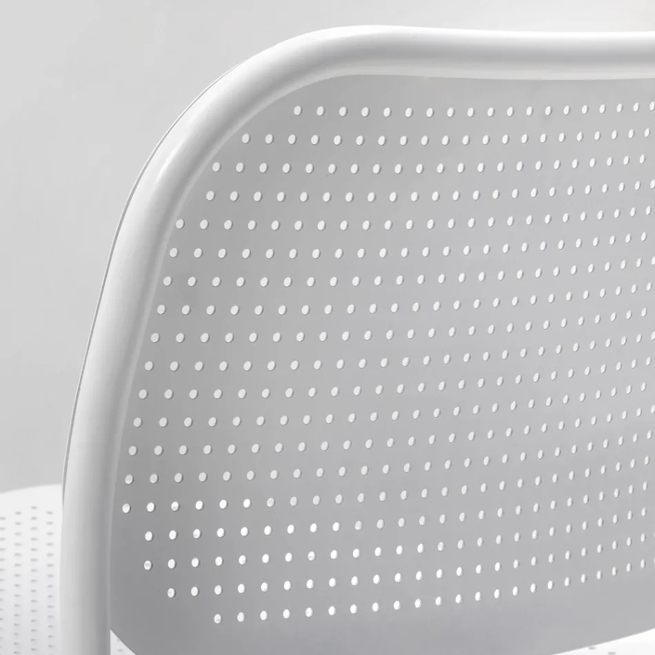 Fotel ogrodowy z malowanego metalu Made in Italy 2 sztuki - Synergy Viadurini