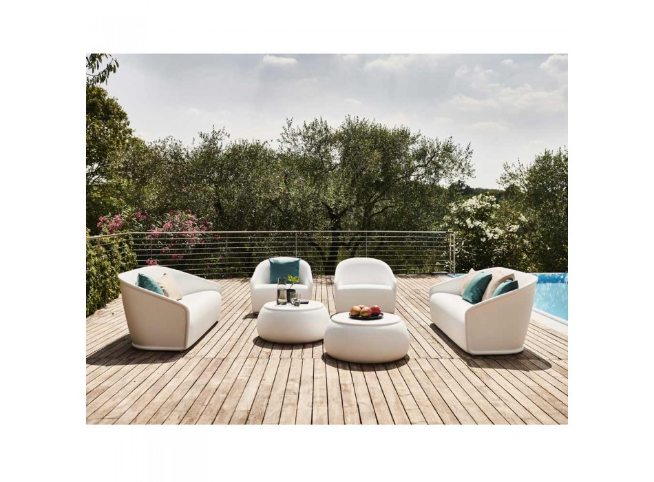 Fotel ogrodowy z polietylenu Made in Italy Nowoczesny design - lipiec Viadurini