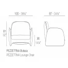 Pezzettina by Vondom polietylenowy fotel ogrodowy, design Viadurini