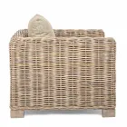 Homemotion Wewnętrzny / zewnętrzny design Rattanowy fotel ogrodowy - Ceara Viadurini