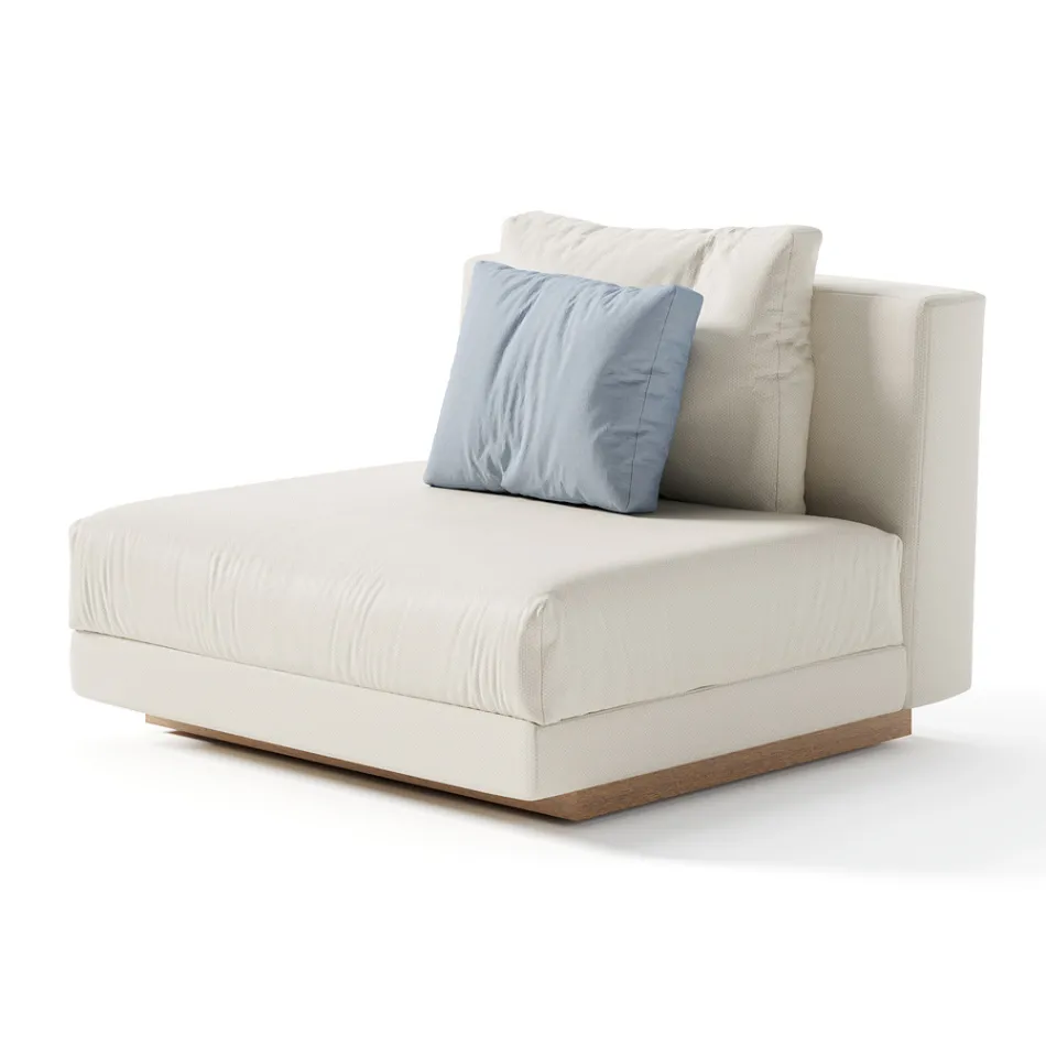 Fotel ogrodowy z tkaniny Made in Italy - Rubik Viadurini