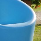 Fotel ogrodowy z fluorescencyjnego i kolorowego polietylenu Wyprodukowano we Włoszech - Colores Viadurini