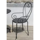 Krzesło ogrodowe wykonane w całości z metalu - Archiwum Viadurini