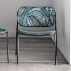 Fotel do salonu z tkaniny i metalu Made in Italy 2 sztuki - Sangria Viadurini