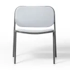 Fotel do salonu z tkaniny i metalu Made in Italy 2 sztuki - Sangria Viadurini