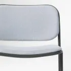 Fotel do salonu z tkaniny i metalu Made in Italy 2 sztuki - Sangria Viadurini