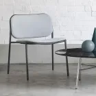 Fotel do salonu z tkaniny i metalu Made in Italy 2 sztuki - Sangria Viadurini