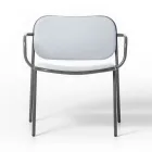 Fotel do salonu pokryty tkaniną Made in Italy 2 sztuki - Sangria Viadurini