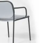 Fotel do salonu pokryty tkaniną Made in Italy 2 sztuki - Sangria Viadurini