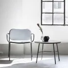 Fotel do salonu pokryty tkaniną Made in Italy 2 sztuki - Sangria Viadurini