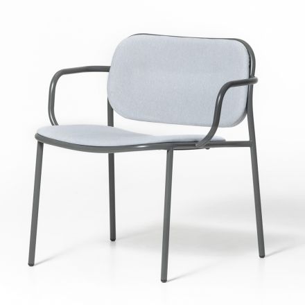 Fotel do salonu pokryty tkaniną Made in Italy 2 sztuki - Sangria Viadurini