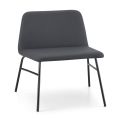 Wysokiej jakości fotel do salonu z tkaniny i metalu Made in Italy - Molde