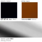 Obrotowy fotel do salonu ze skóry i metalu Made in Italy - Butterfly Viadurini