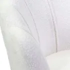 Fotel do salonu wykonany z metalu i tkaniny - tło Viadurini