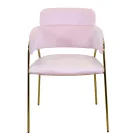 Fotel do salonu wykonany ze złotego metalu i aksamitu - Flaga Viadurini