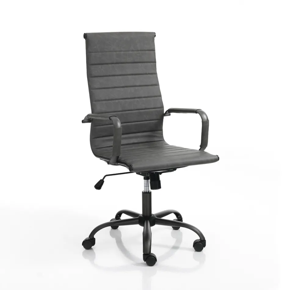Fotel Biurowy z Wysokim lub Niskim Oparciem - Rubidio Viadurini