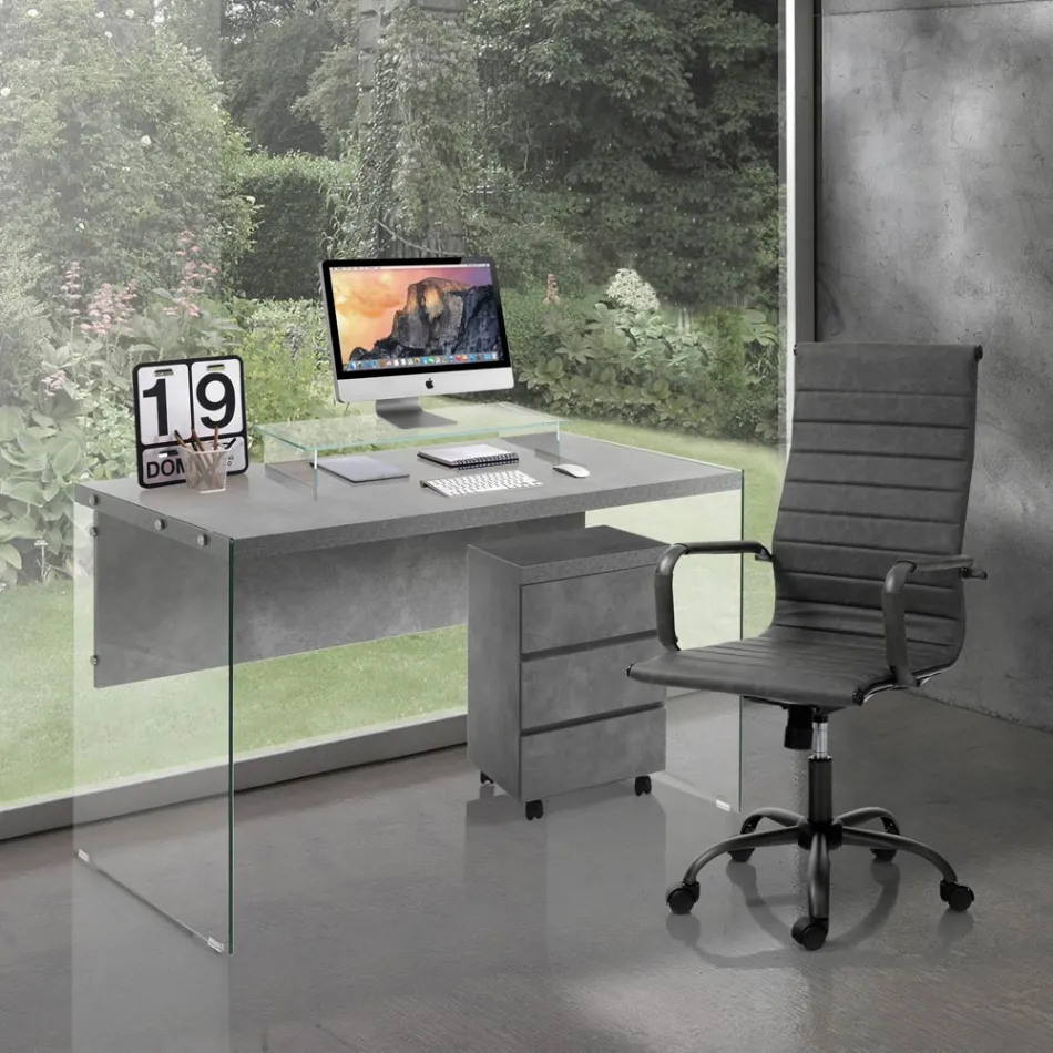 Fotel Biurowy z Wysokim lub Niskim Oparciem - Rubidio Viadurini