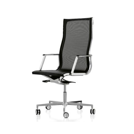 Ergonomiczny fotel biurowy o nowoczesnym designie z podłokietnikami Nulite Luxy Viadurini