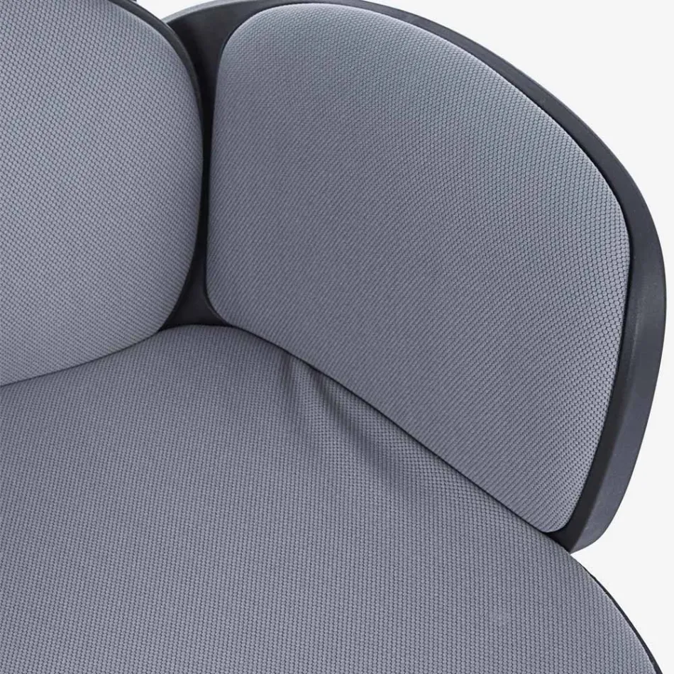 Regulowane krzesło biurowe obrotowe ze stali i poliestru - Luigio Viadurini