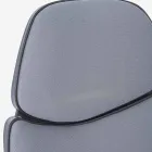 Regulowane krzesło biurowe obrotowe ze stali i poliestru - Luigio Viadurini