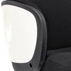 Regulowane krzesło biurowe obrotowe ze stali i poliestru - Luigio Viadurini