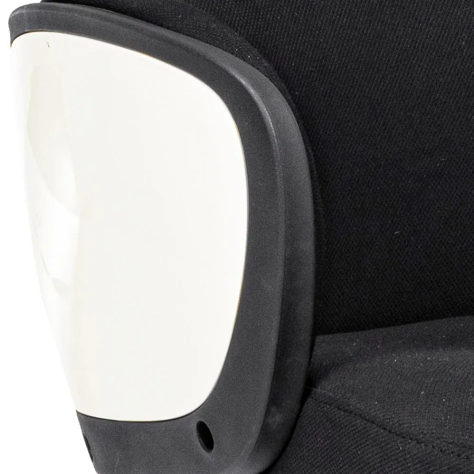 Regulowane krzesło biurowe obrotowe ze stali i poliestru - Luigio Viadurini