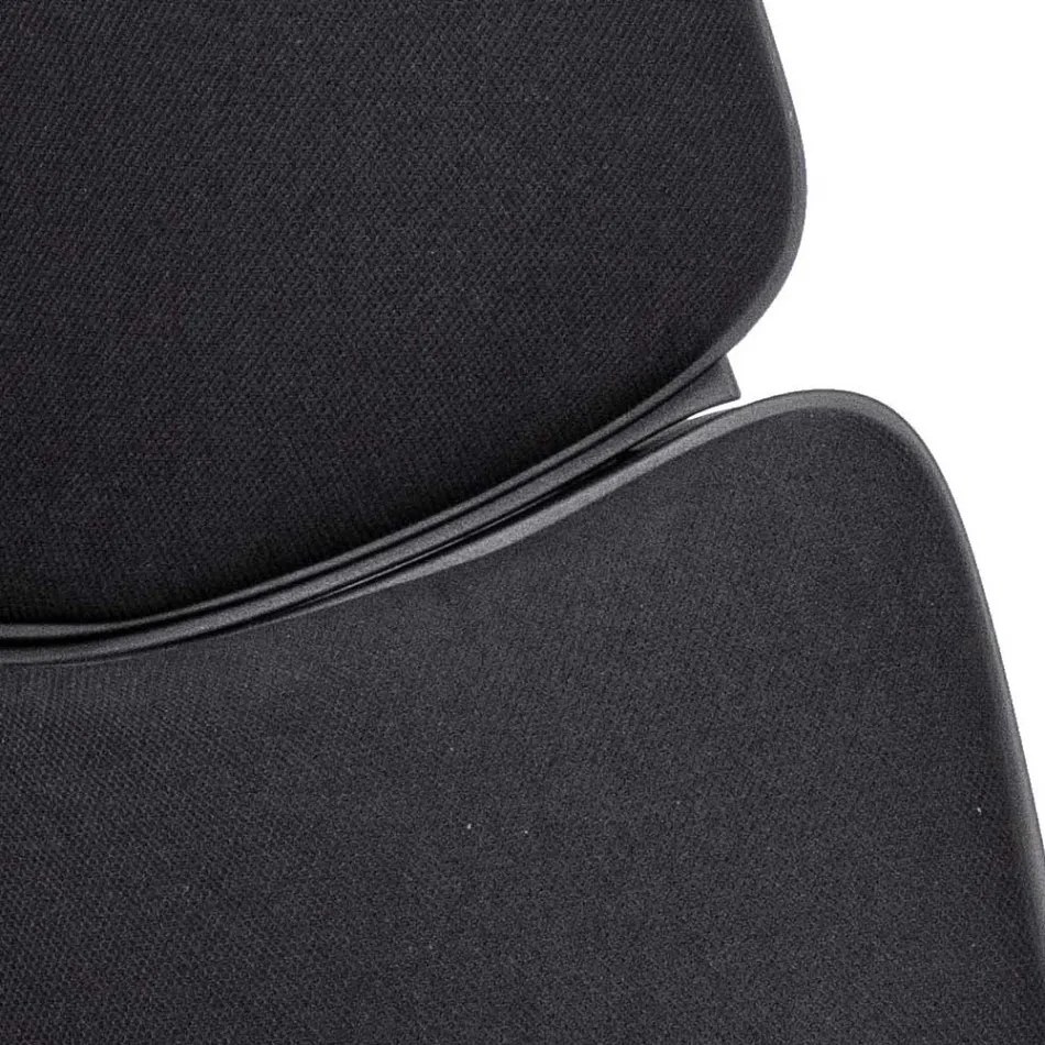 Regulowane krzesło biurowe obrotowe ze stali i poliestru - Luigio Viadurini