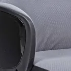 Regulowane krzesło biurowe obrotowe ze stali i poliestru - Luigio Viadurini