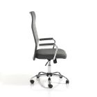 Skórzane krzesło biurowe z kółkami obrotowymi - Radon Viadurini