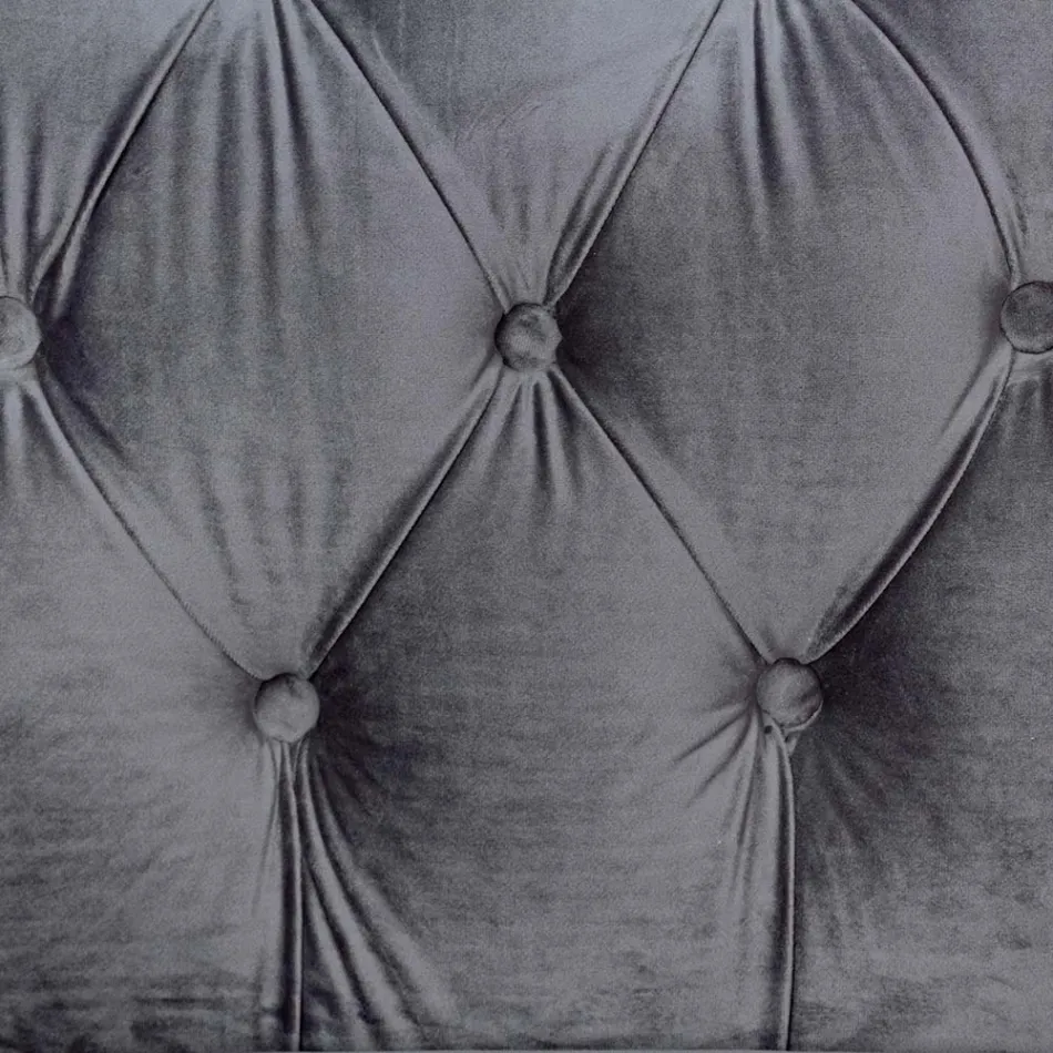 Klasyczny fotel z efektem drewna i szarego lub różowego aksamitu - Sanny Viadurini