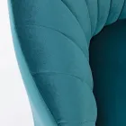 Elegancki fotel designerski Luksusowy salon ze stali i aksamitu - Courtney Viadurini