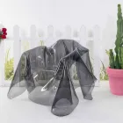 Nowoczesny fotel w zadymionym pleksi Paris, wyprodukowany we Włoszech Viadurini