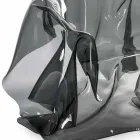 Nowoczesny fotel w zadymionym pleksi Paris, wyprodukowany we Włoszech Viadurini