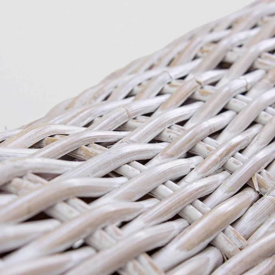 Homemotion Rattanowy luksusowy fotel do wnętrz / na zewnątrz - Francioso Viadurini