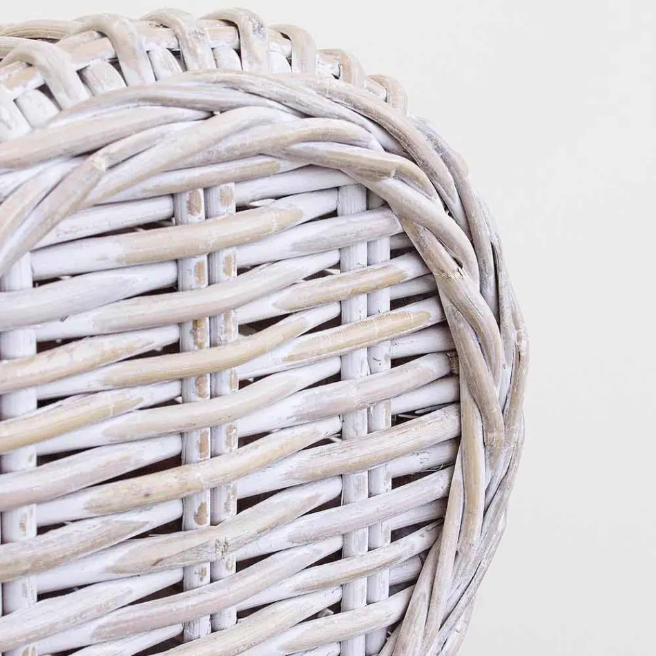 Homemotion Rattanowy luksusowy fotel do wnętrz / na zewnątrz - Francioso Viadurini