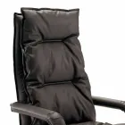 Fotel skórzany ze sztucznej skóry wyprodukowany we Włoszech Gemma Viadurini