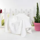 Nowoczesny design fotela w białej pleksi Paris, wykonany we Włoszech Viadurini