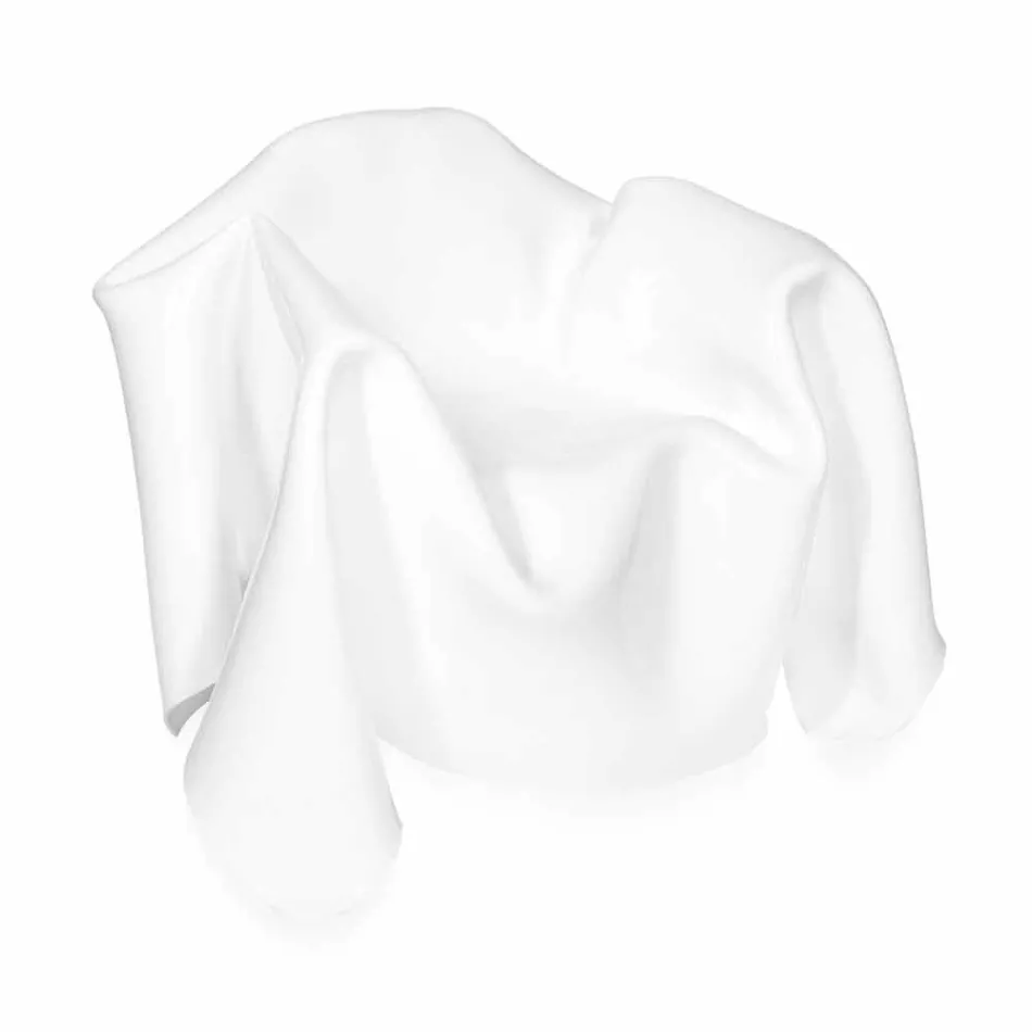 Nowoczesny design fotela w białej pleksi Paris, wykonany we Włoszech Viadurini