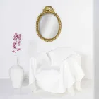 Nowoczesny design fotela w białej pleksi Paris, wykonany we Włoszech Viadurini