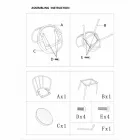 Fotel w stylu industrialnym z żelaza i ekoskóry - Pinny Viadurini