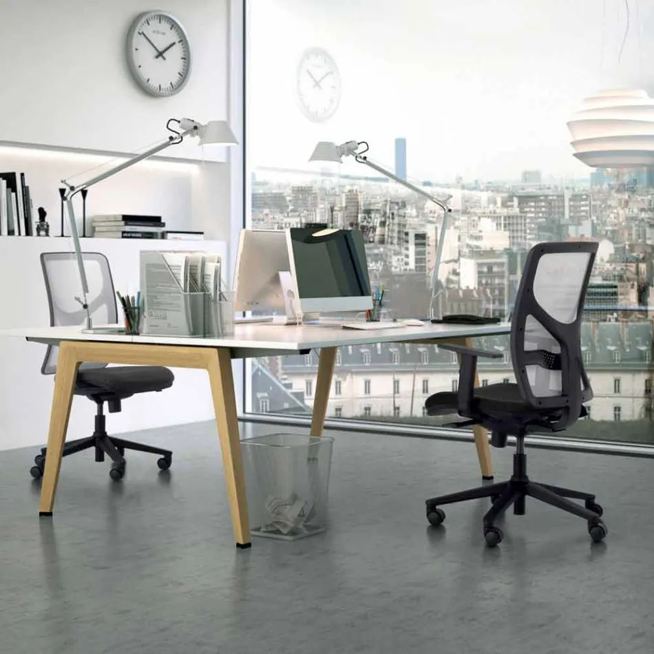 Fotel biurowy wykonany z wysokiej jakości materiałów we Włoszech Amelie Viadurini