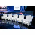 Kolorowy elegancki fotel Polietylen Slide Queen Of Love wykonany we Włoszech Viadurini