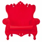 Kolorowy elegancki fotel Polietylen Slide Queen Of Love wykonany we Włoszech Viadurini