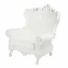 Kolorowy elegancki fotel Polietylen Slide Queen Of Love wykonany we Włoszech Viadurini