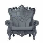 Kolorowy elegancki fotel Polietylen Slide Queen Of Love wykonany we Włoszech Viadurini